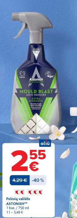 Pelėsių valiklis ASTONISH, 750 ml