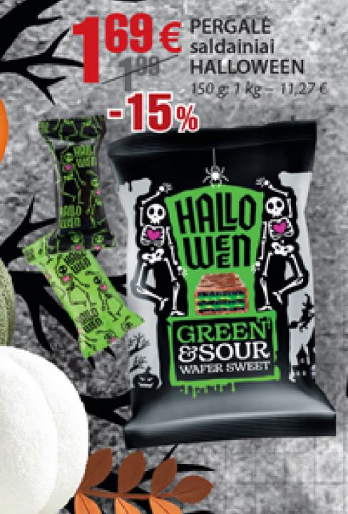 PERGALĖ saldainiai HALLOWEEN, 150 g