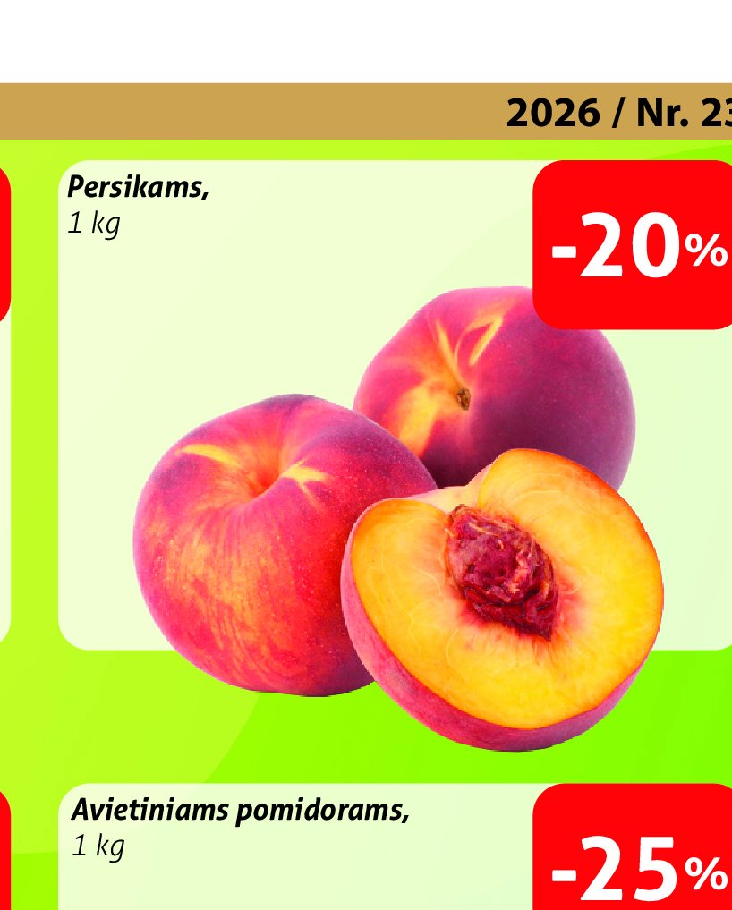 Persikams, 1 kg