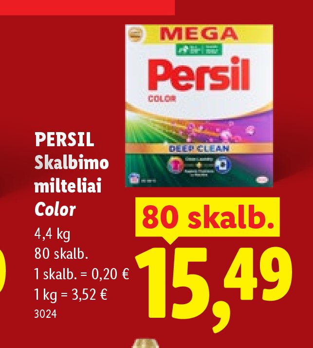 PERSIL Skalbimo milteliai Color, 4.4 kg