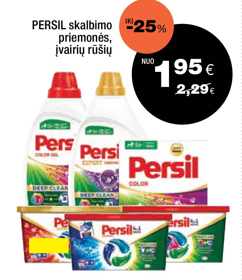 PERSIL skalbimo priemonės