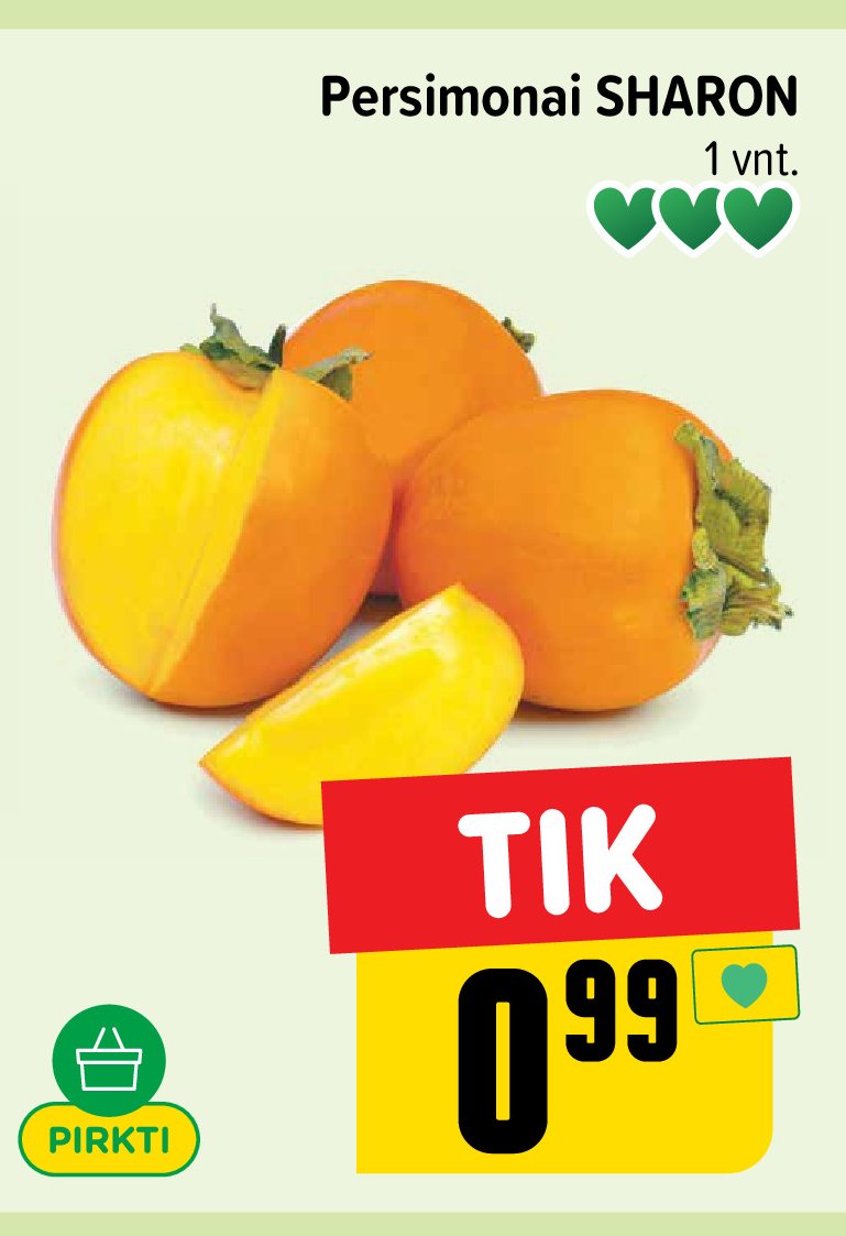 Persimonai SHARON, 1 vnt