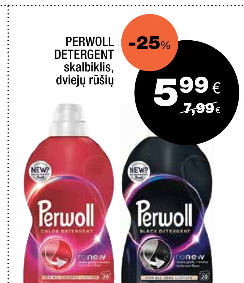 PERWOLL DETERGENT skalbiklis