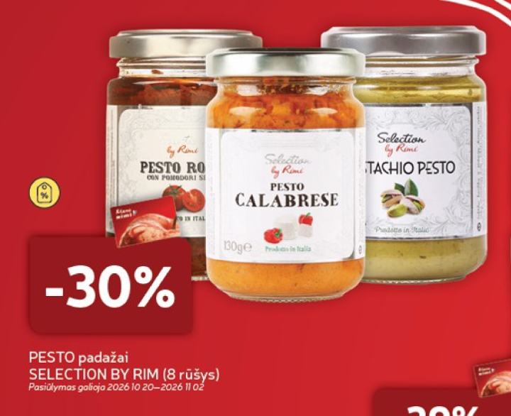 PESTO padažai SELECTION BY RIMI