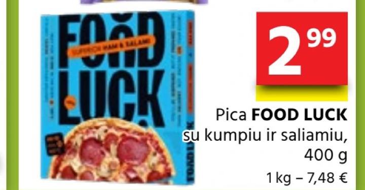 Pica FOOD LUCK su kumpiu ir saliamiu, 400 g