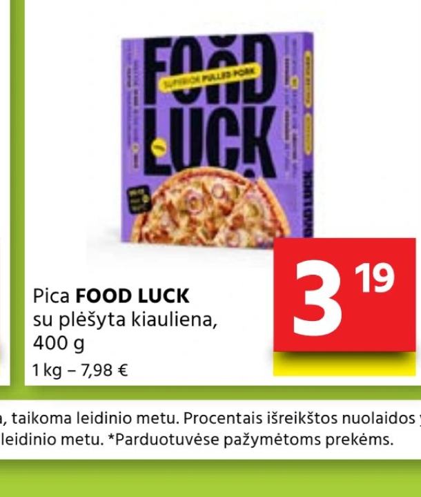 Pica FOOD LUCK su plėšyta kiauliena, 400 g