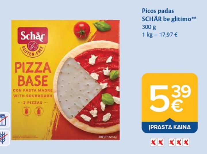 Picos padas SCHÄR be glitimo, 300 g