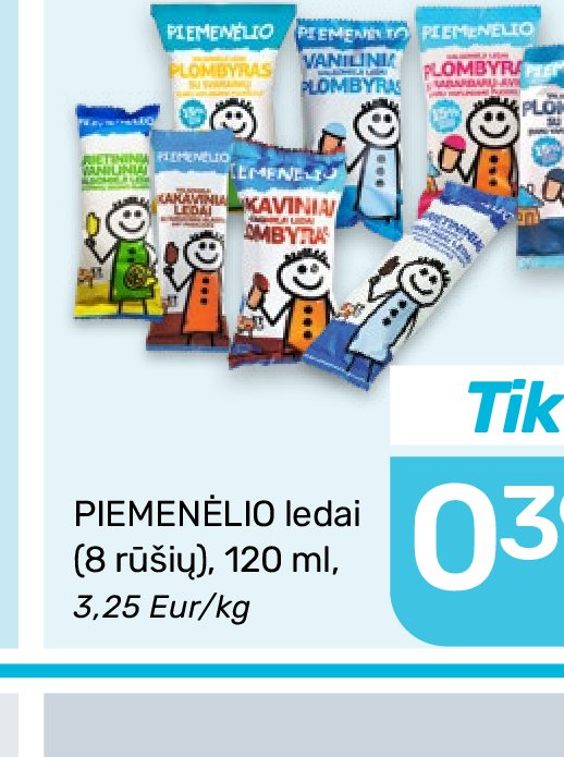 PIEMENĖLIO ledai, 120 ml