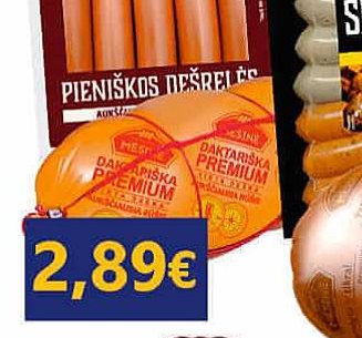 PIENIŠKOS dešrelės