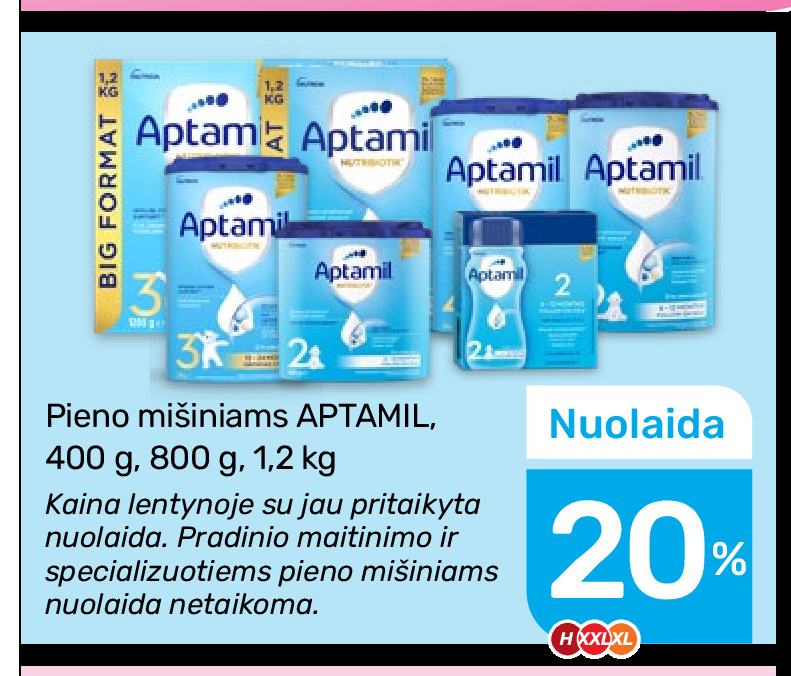 Pieno mišiniams APTAMIL, 400 g