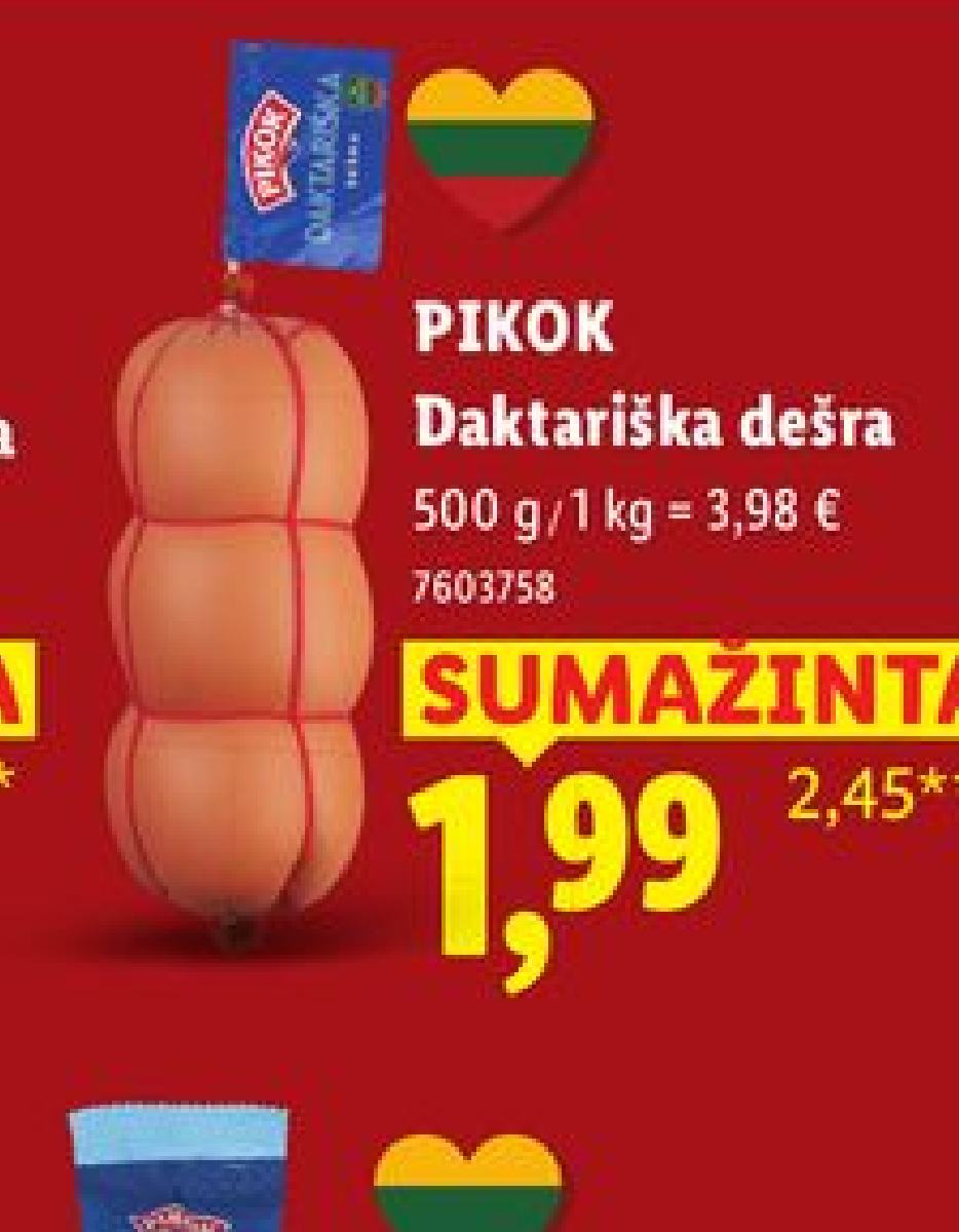 PIKOK Daktariška dešra, 500 g
