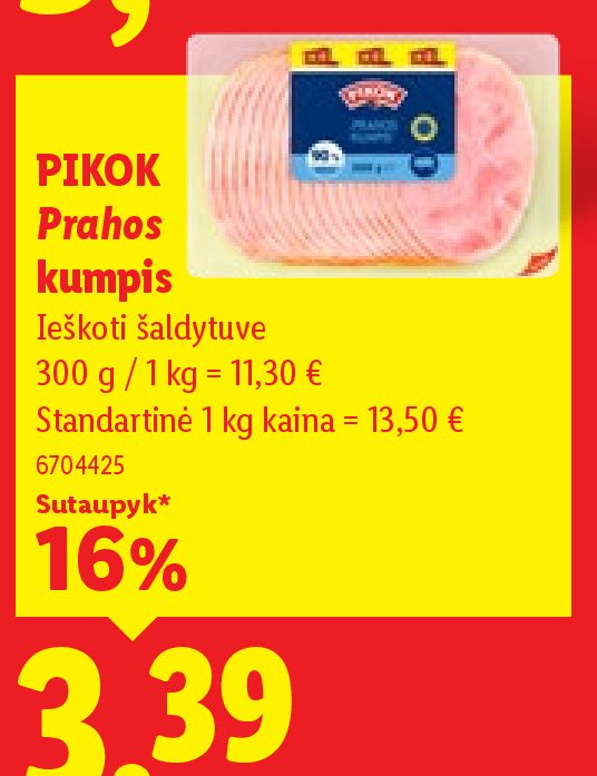 PIKOK Prahos kumpis, 300 g
