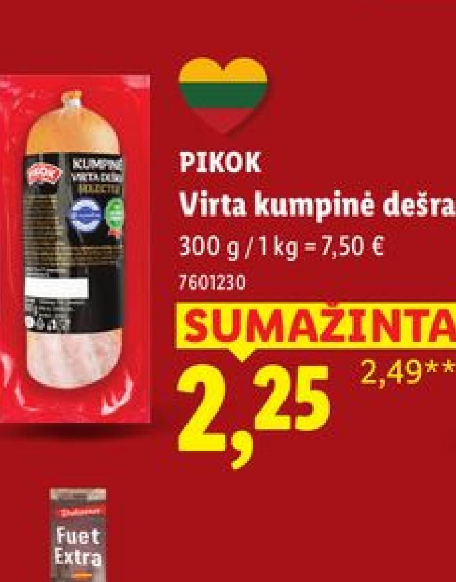 PIKOK Virta kumpinė dešra, 300 g