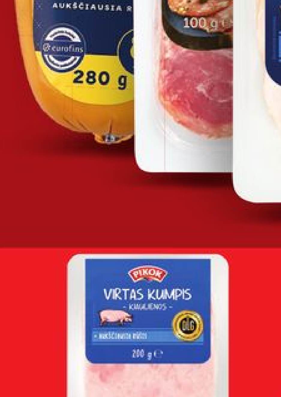 PIKOK Virtas kumpis riekelėmis, 200 g
