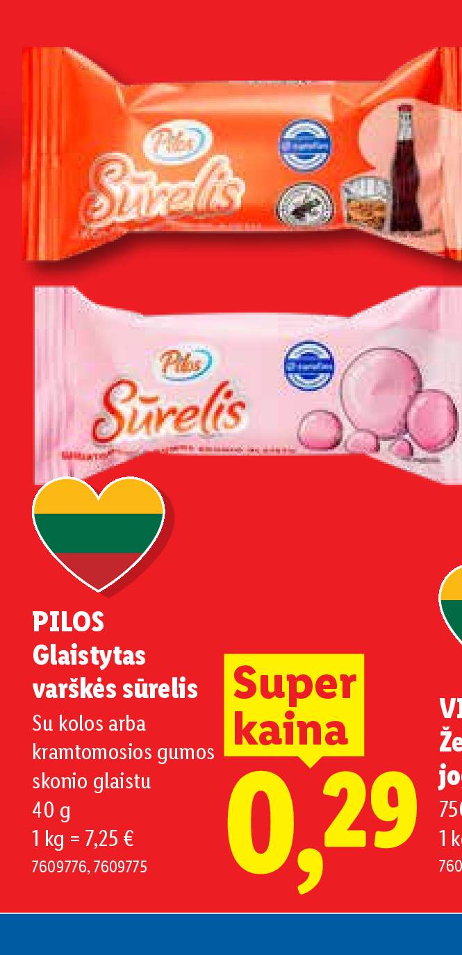 PILOS Glaistytas varškės sūrelis, 40 g