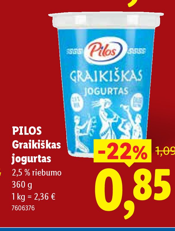 PILOS Graikiškas jogurtas, 360 g