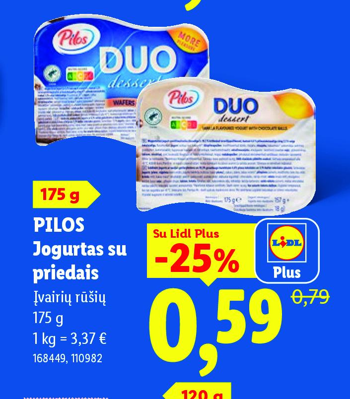 PILOS Jogurtas su priedais, 175 g