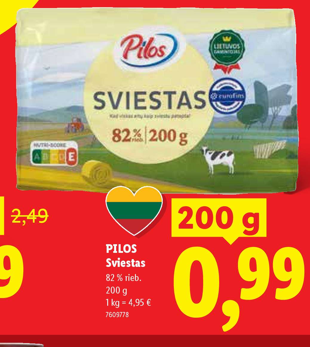 PILOS Sviestas, 200 g