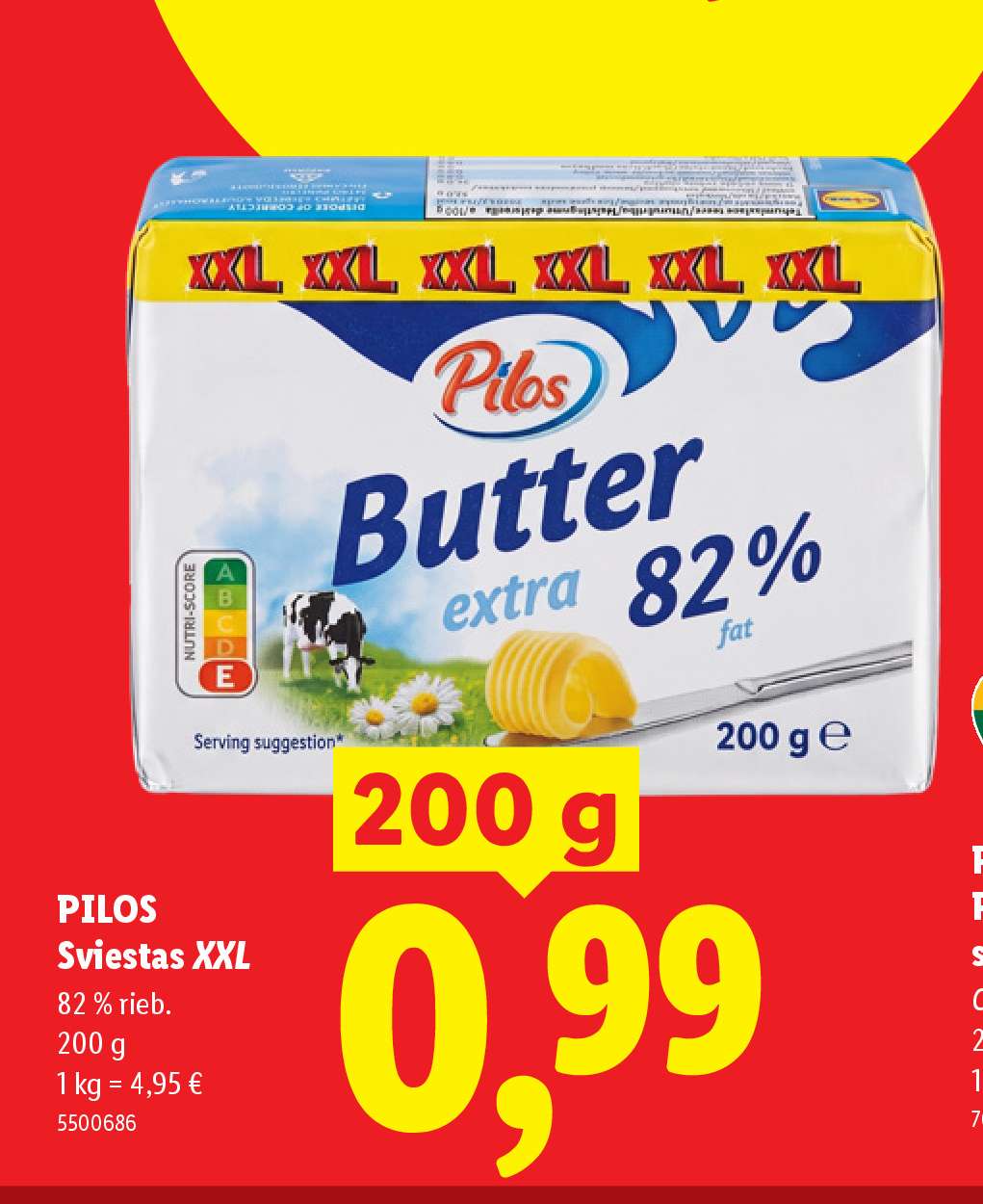 PILOS Sviestas XXL, 200 g