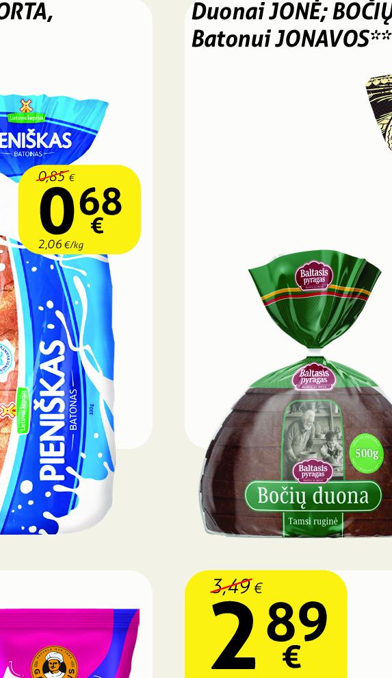 Pjaustytas PIENIŠKAS batonas, 330 g