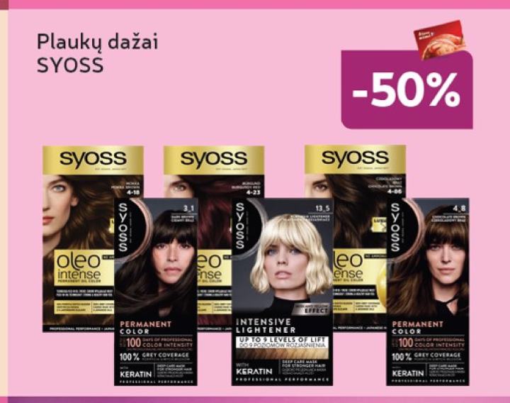 Plaukų dažai SYOSS