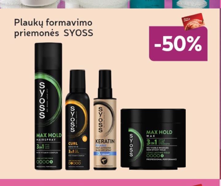 Plaukų formavimo priemonės SYOSS