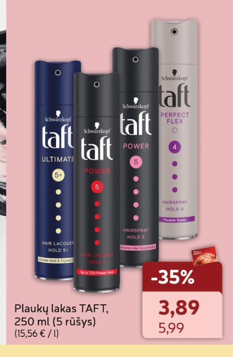 Plaukų lakas TAFT, 250 ml