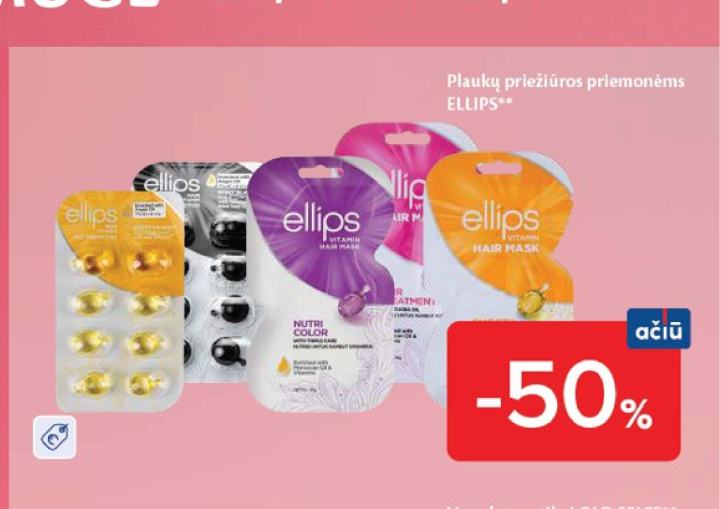 Plaukų priežiūros priemonėms ELLIPS