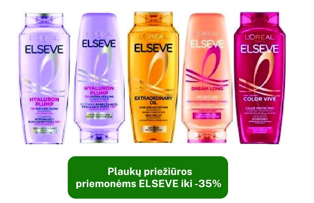 Plaukų priežiūros priemonėms ELSEVE