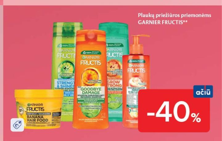 Plaukų priežiūros priemonėms GARNIER FRUCTIS