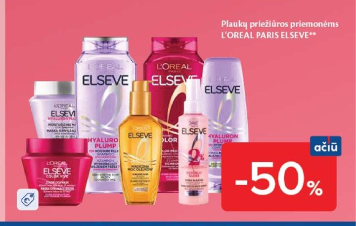 Plaukų priežiūros priemonėms L'ORÉAL PARIS ELSEVE