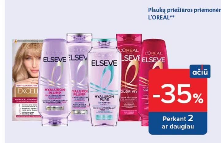 Plaukų priežiūros priemonėms L'OREAL