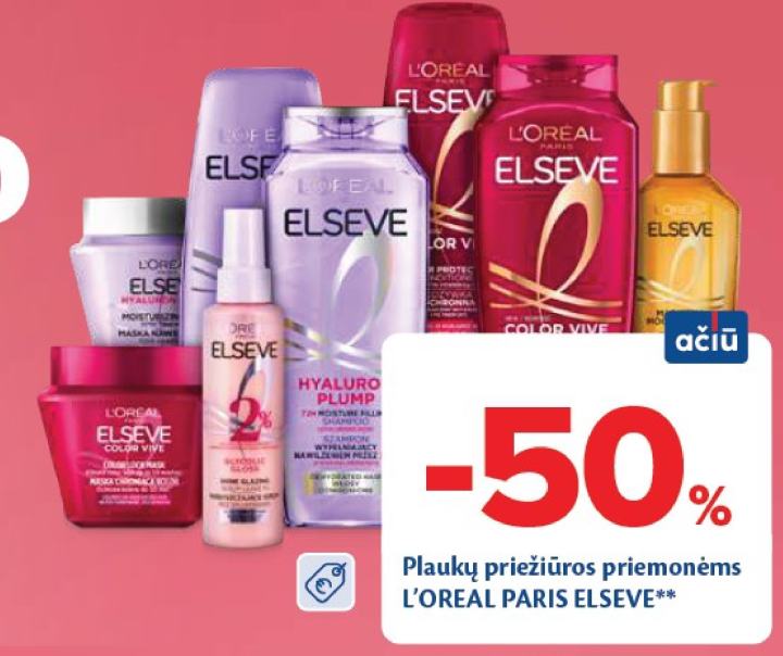 Plaukų priežiūros priemonėms L'OREAL PARIS ELSEVE