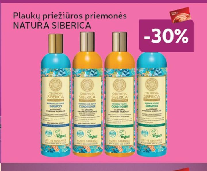 Plaukų priežiūros priemonės NATURA SIBERICA