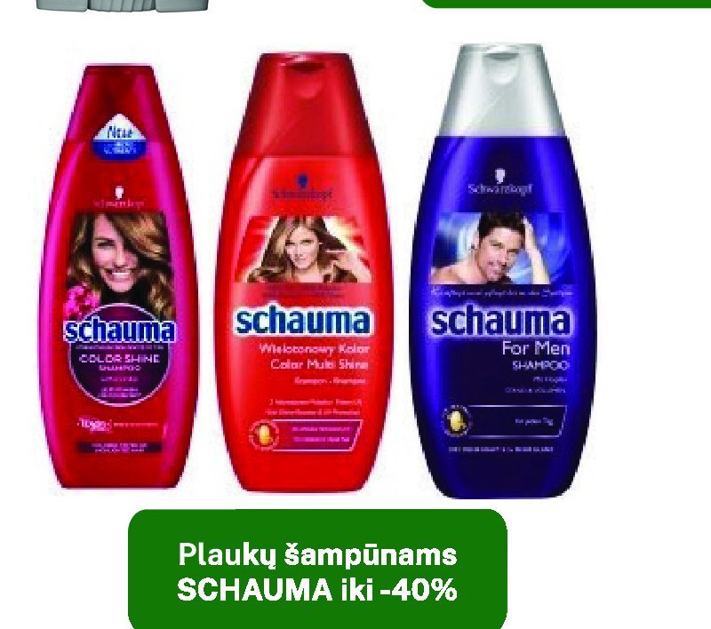 Plaukų šampūnams SCHAUMA