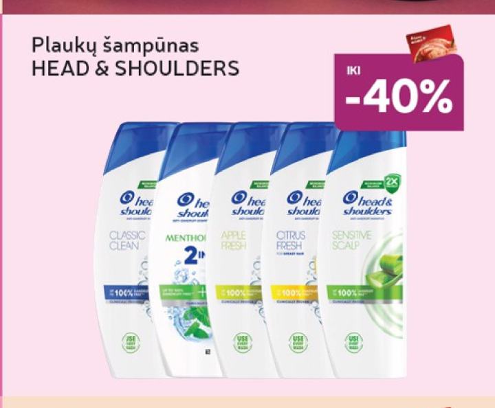 Plaukų šampūnas HEAD & SHOULDERS