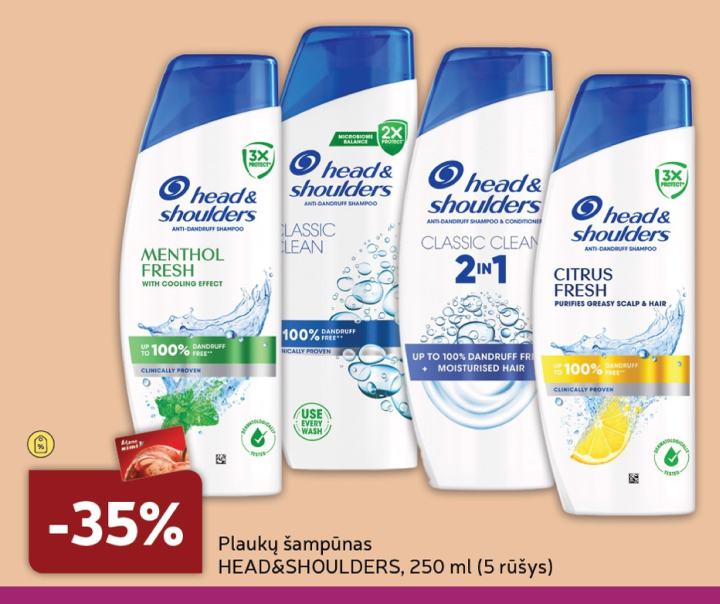 Plaukų šampūnas HEAD&SHOULDERS, 250 ml