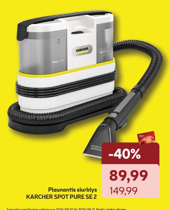 Plaunantis siurblys KARCHER SPOT PURE SE 2