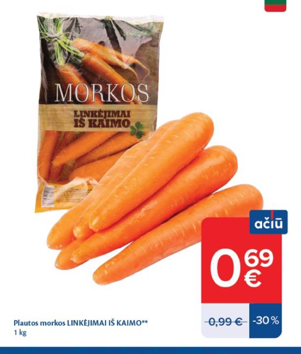 Plautos morkos LINKĖJIMAI IŠ KAIMO, 1 kg