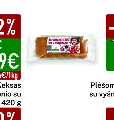 Plėšomos bandelės su vyšniomis, 250 g
