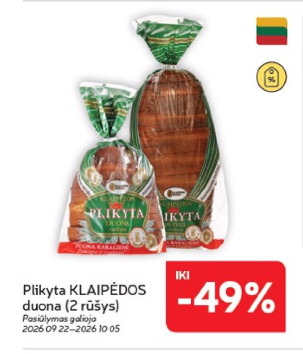 Plikyta KLAIPĖDOS duona