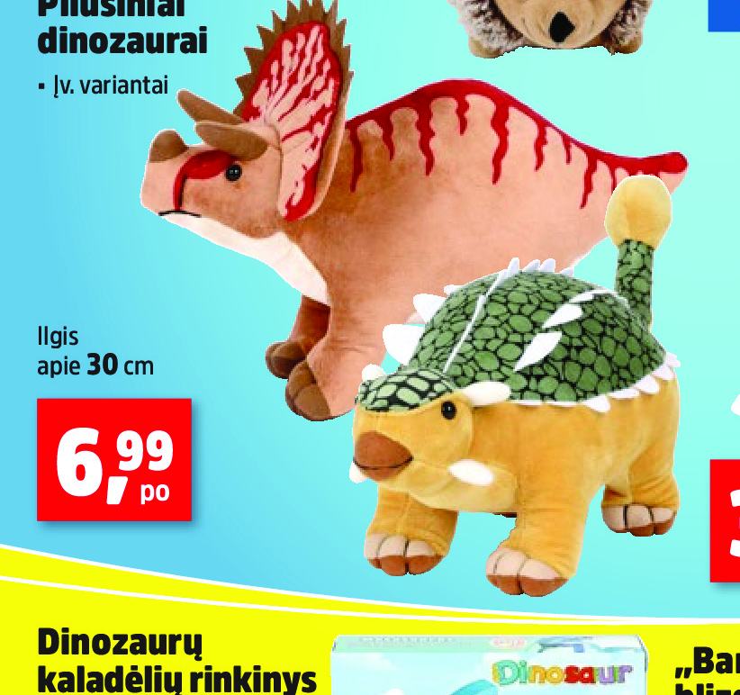 Pliušiniai dinozaurai, 30 cm
