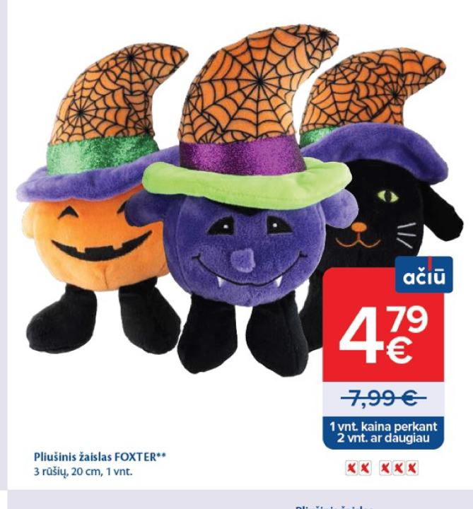 Pliušinis žaislas FOXTER, 20 cm