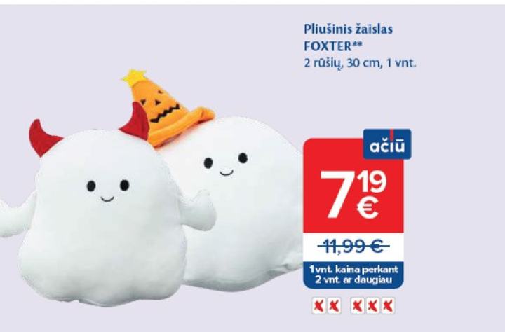 Pliušinis žaislas FOXTER, 30 cm