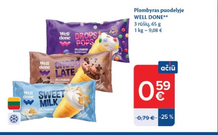Plombyras puodelyje WELL DONE, 65 g