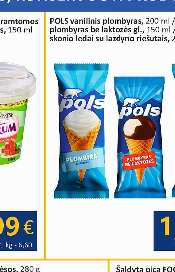 POLS vanilinis plombiras, 200 ml