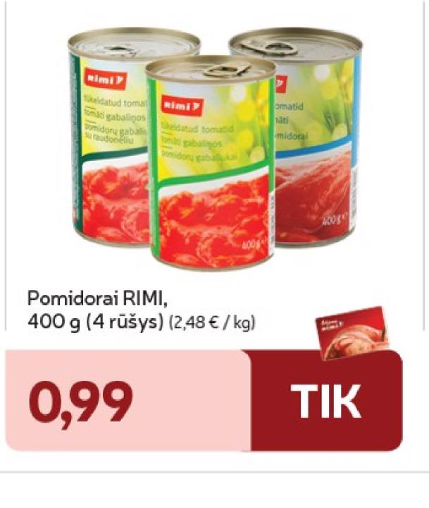 Pomidorai RIMI, 400 g
