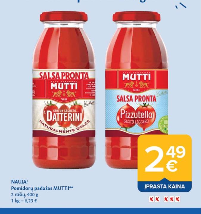 Pomidorų padažas MUTTI, 400 g