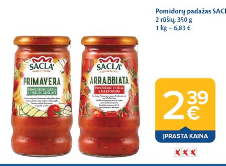 Pomidorų padažas SACLA, 350 g