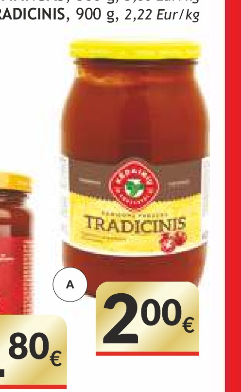 Pomidorų padažas TRADICINIS, 900 g